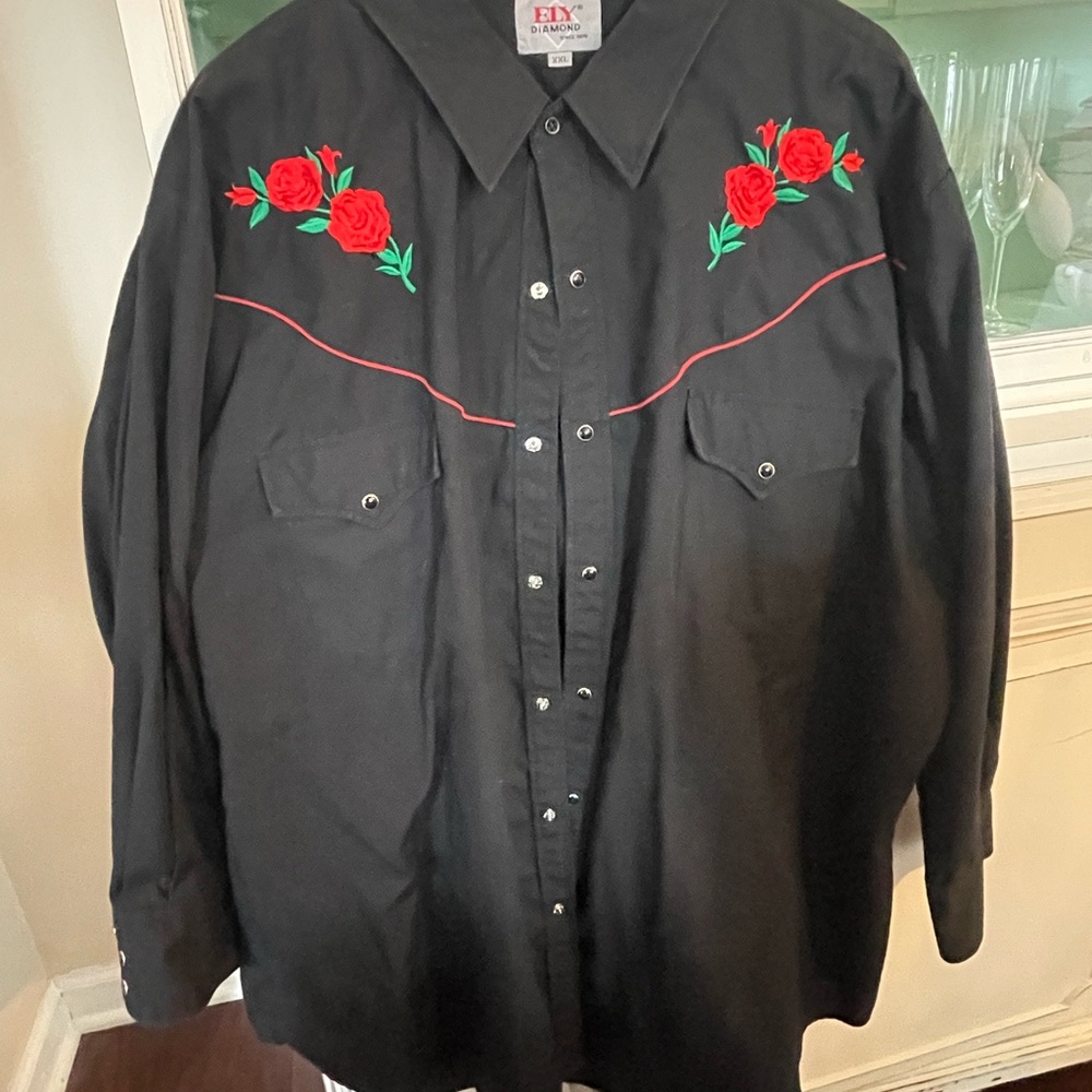Vintage Ely Diamond Western Shirt!